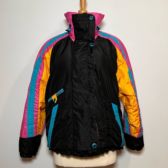Sold 10/9 Roffe ‘Lotus’ Vintage Colorful Ski Jacket, Size 8 - Picture 10 of 14
